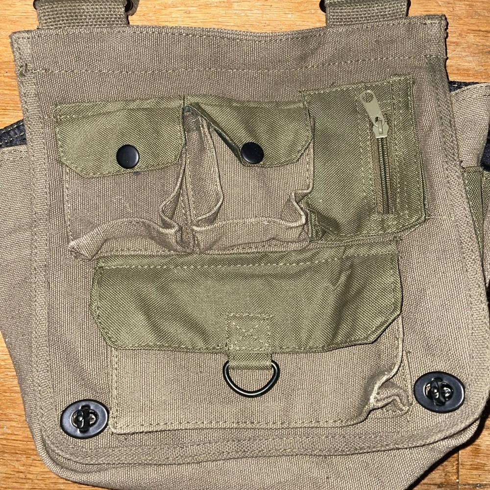 green cargo/ military style bag